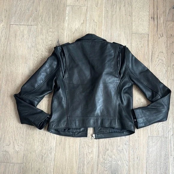 GAP ブラックレザー ジャケット S/P 1990's~ Old GAP オールドギャップ ブラック 黒 レザー